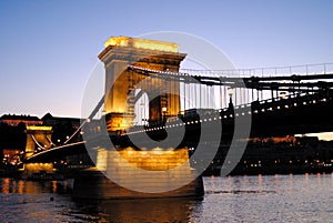 Chain Bridge of Budapest, Hungary