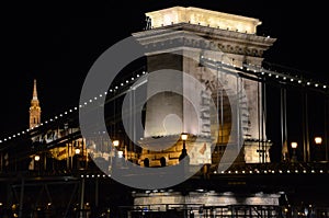 Chain Bridge in Budapest, Hungary