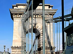 Chain Bridge in Budapest, Hungary