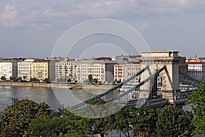 Chain bridge Budapest landmark