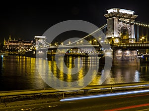 Chain Bridge by night, Budapest