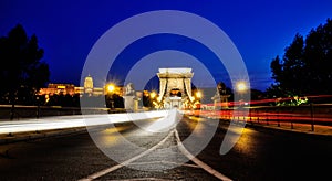 Chain Bridge by Night, Budapest
