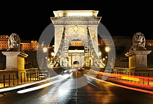 Chain Bridge at Night, Budapest