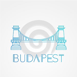 Chain Bridge. The symbol of Budapest, Hungary.