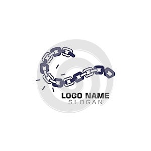 Chain Business Logo abstract unity vector design template