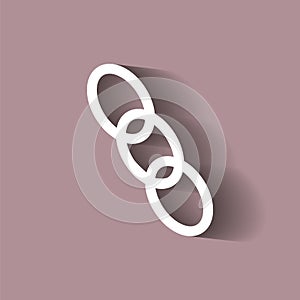 Chain, chain links. Vector icon