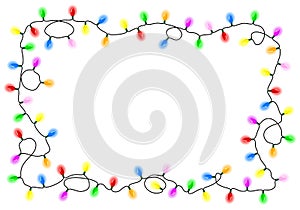 Chain of colorful lights