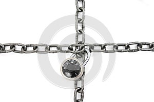 Chain and combination lock