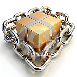 A chain dialog box is a sequence of interconnected pop-up windows or prompts used