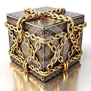 A chain dialog box is a sequence of interconnected pop-up windows or prompts used