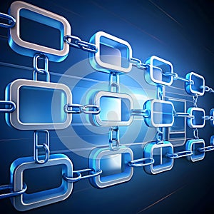 A chain dialog box is a sequence of interconnected pop-up windows or prompts used