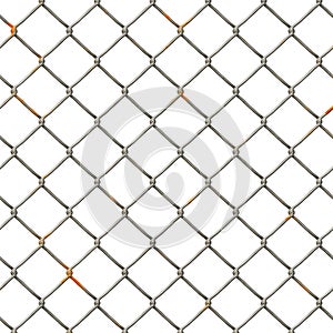 Chain Fence. Steel grid