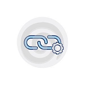 Chain gear hyperlink link seo sprocket web link icon