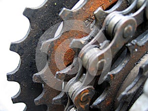 Chain and gears