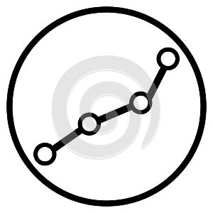 Chain icon in black circle