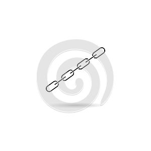 chain icon. connection concept. vector web symbol