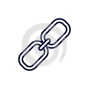 Chain icon. Simple element illustration. Chain symbol design template. Can be used for web and mobile UI.