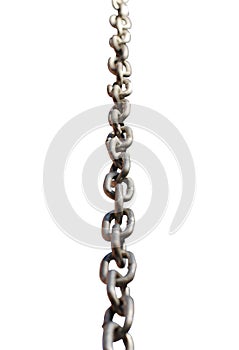 Chain isoalte on white