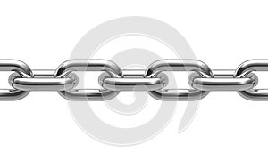 Chain isolated. Seamless. Vector photo