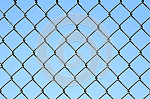 Chain Link on Blue