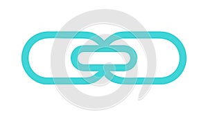 Chain Link Connection Icon, Networking and Relationships, vector design Generative AI