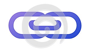 Chain Link Connection Icon for Networking URL, vector design Generative AI