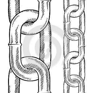 Chain link drawing