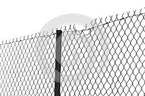 Chain link fence photo