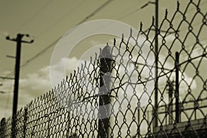 Chain link fence