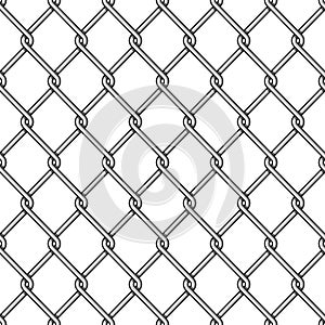 Chain link fence background.
