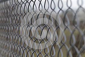 Chain Link Fence Close Up