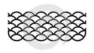 Chain Link Fence Pattern Texture, vector design Generative AI