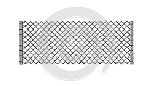 Chain Link Fence Pattern Texture Vector, vector design Generative AI