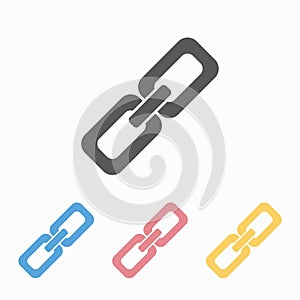 Chain, link icon, shackle, manacle