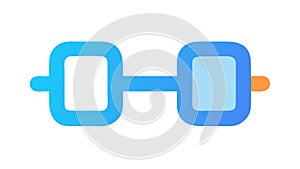 Chain Link Icon: Connection and Bond Symbol Vector, vector design Generative AI