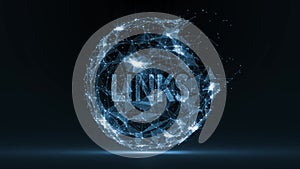 Chain Link icon. Hyperlink chain symbol concept