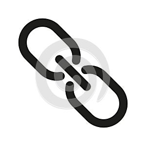 Chain, link icon. Hyperlink chain symbol. Vector illustration