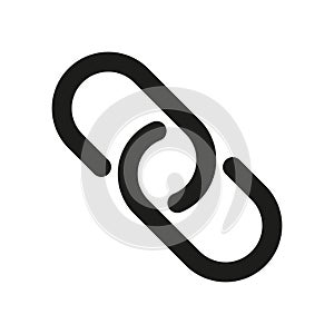 Chain, link icon. Hyperlink chain symbol. Vector illustration