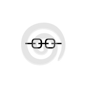 Chain link icon. security connection concept. Stock Vector illustration isolated on white background