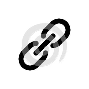 Chain, link icon vector. Link icon. Hyperlink chain symbol. Chain vector symbol. External Link icon isolated. Link Icon