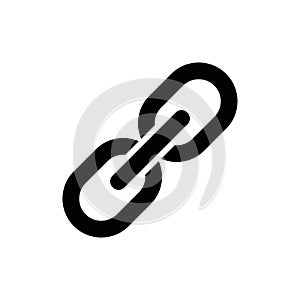 Chain, link icon vector. Link icon. Hyperlink chain symbol. Chain vector symbol. External Link icon isolated. Link Icon