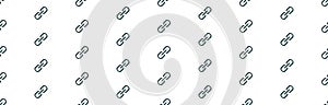 Chain, link icon vector. Link icon. Hyperlink chain symbol. Chain vector symbol. Link icon isolated.
