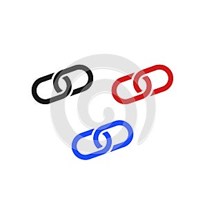 Chain link vector. Trust concept