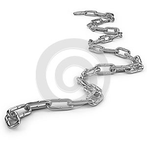 Chain links in curly length