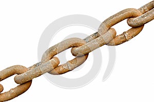 Chain Links Isolated on White
