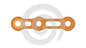 Chain links outline icon representing connection link , vector design Generative AI