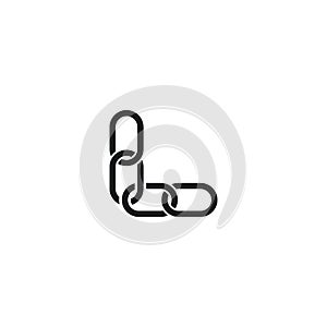 chain logo template vector icon illustration