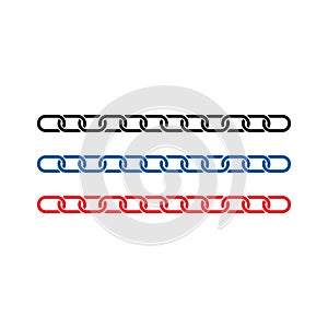 chain logo template vector icon illustration