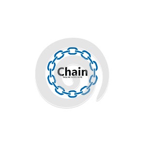 chain logo template vector icon illustration