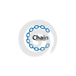 chain logo template vector icon illustration